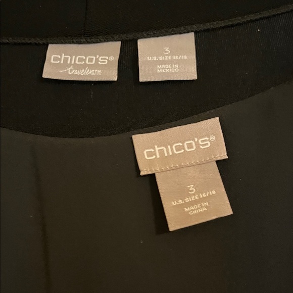 Elegant Black Cardigan and matching sleeves top with Embellishments.  Holiday ! - Picture 3 of 10